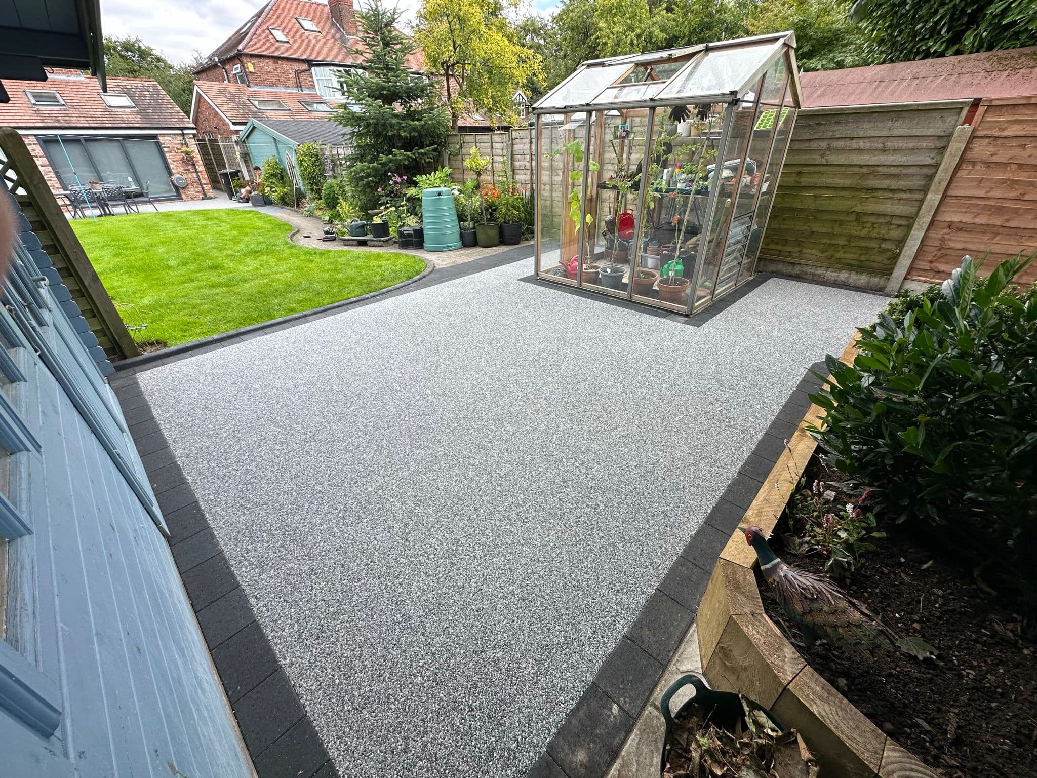 Resin bound patio area